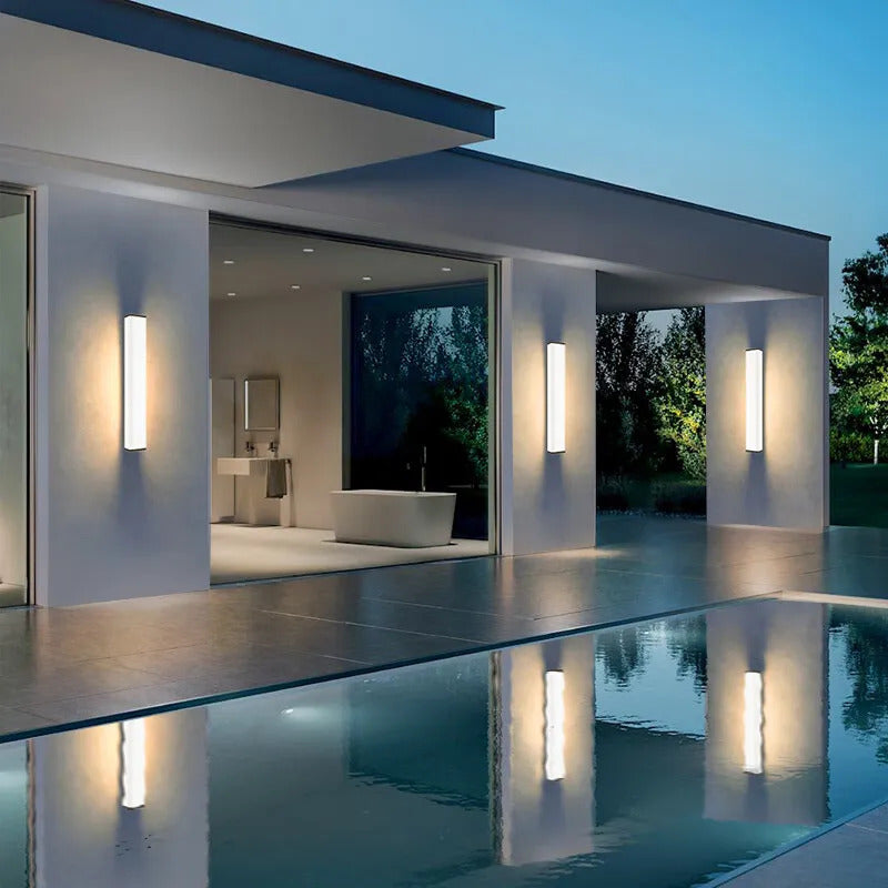 Modern Waterproof Outdoor Long Strip Wall Light