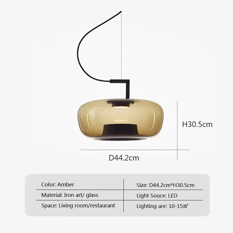 BROKIS DOUBLE Pendant light Nordic creative glass hanging lamp for Living room bedroom bedside bar decor lamp ﻿