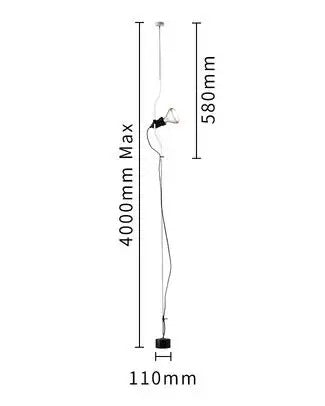 Italian Parentesi Pendant Lamp Modern Parlor Corner Lamp
