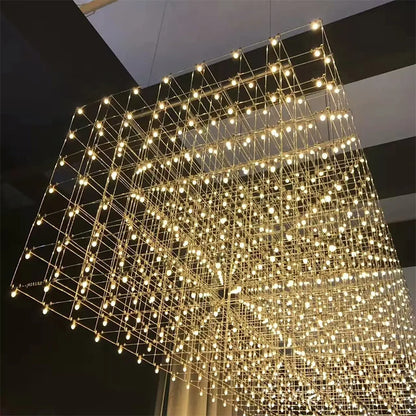 Modern Luxury Rectangular Chandelier LED Firefly Chandelier