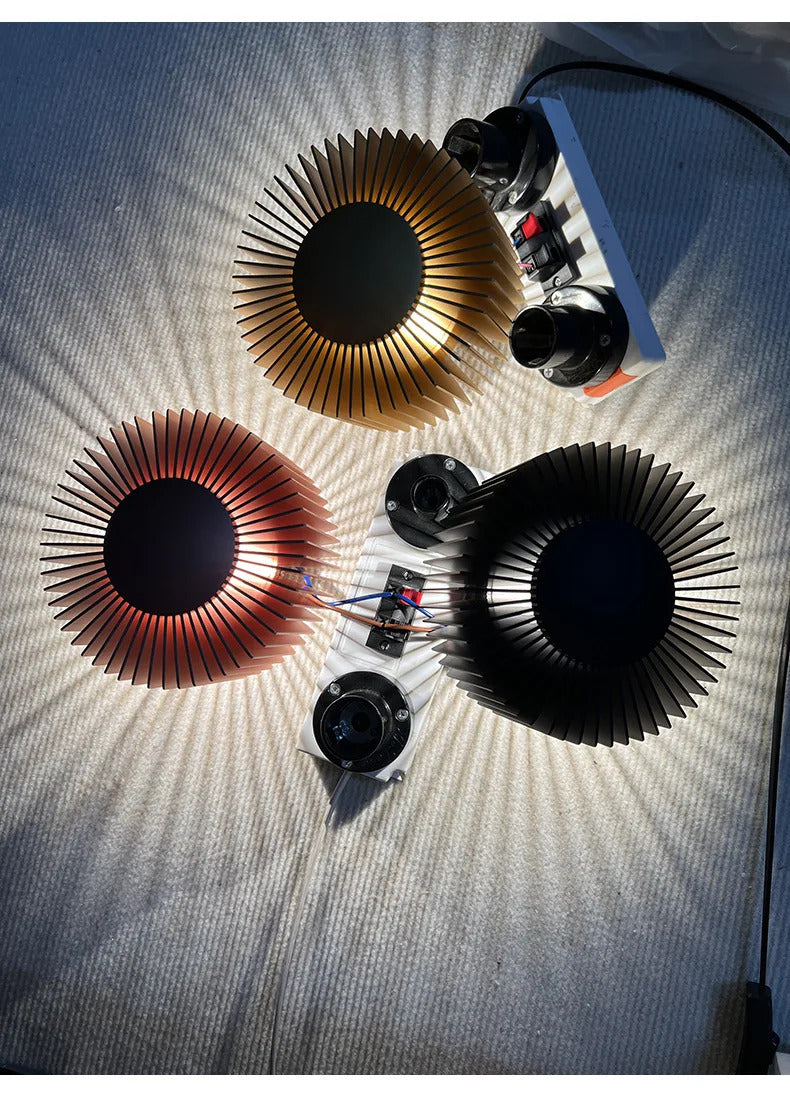 Modern small wall lamp Designer aluminium wall light Black Rose Gold bedroom night sconce