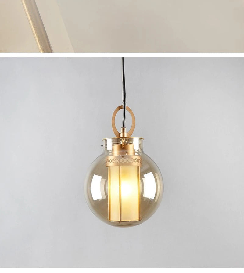 Bai Chandelier Postmodern crossbar design glass ball light