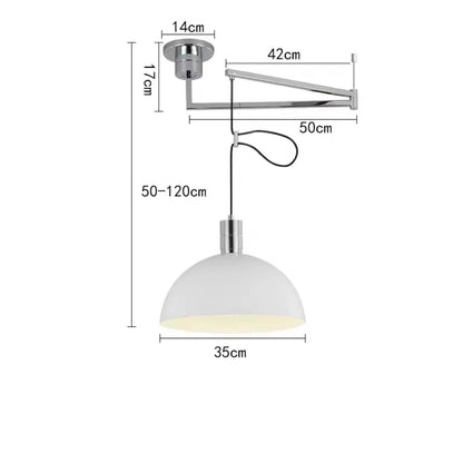 Bauhaus Telescoping Pendant Light Nordic Rocker Arm Movable swing hanging Lamps
