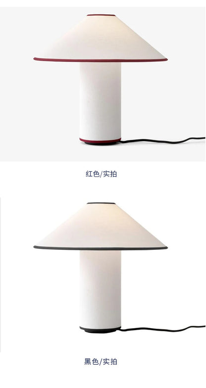 Japanese Wabi-sabi Retro Mushroom Desk Lights LED E14 Fabric Art Decorative Table Lamp Living Room Study Bedroom Bedside Sofa