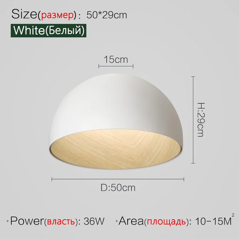 Nordic Wooden Ceiling Chandelier Modern Duo Ceiling Light