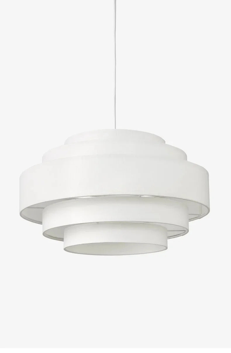 Nordic Fabric Pendant Light Wabi Sabi Led Chandelier