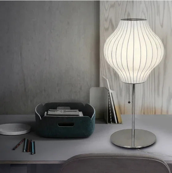 Nelson bubble table lamp wabi sabi white Silk floor light Danish designer Living Room Sofa Side Bedroom Bedside Led Standing Lam