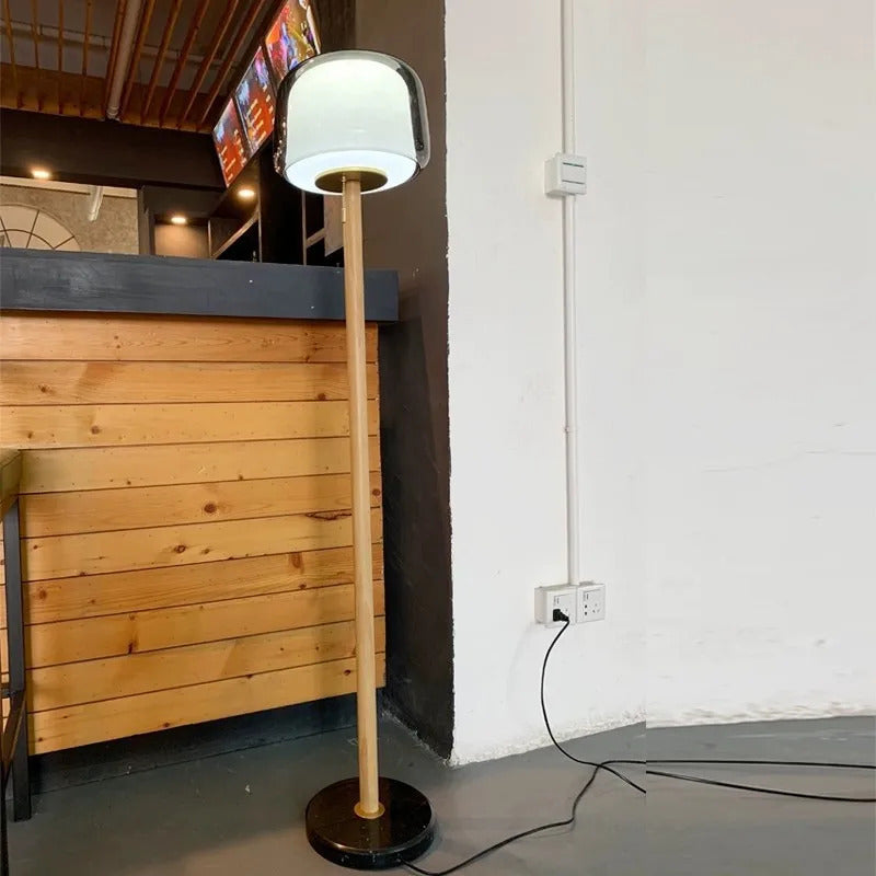 Modern Glass floor lamp Living Room Bedroom standing reading lamp