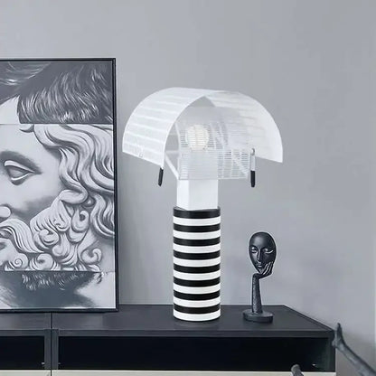 Italian Hot Sales Black White Creative Lamp Children's Bedroom Living Study Room Exhibition Hall LED Stripe Table Lighting
