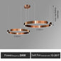 Nordic Led Ring Chandelier Modern Design Rose Gold Black White and Gold Lamp