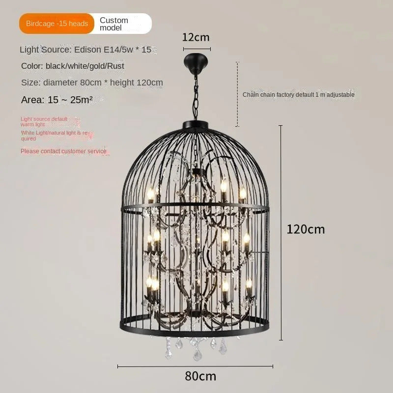 Retro Wrought Iron Chandelier Rustic Orb Chandelier