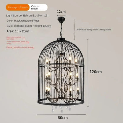 Retro Wrought Iron Chandelier Rustic Orb Chandelier