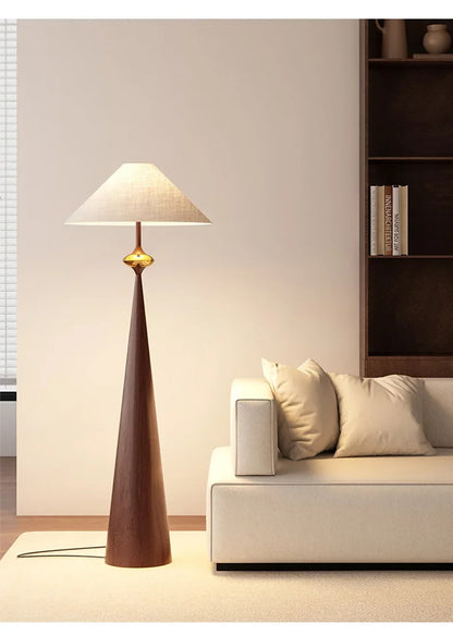 Wabi-sabi Floor Lamp Cloth Cover Art Decorative Bedroom Bedside Floor Light