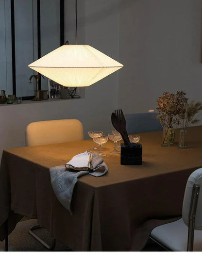 Brera Pendant Lamp Japanese Fabric Pendant Lamp Creative Dining Room B&B Ceiling Chandelier