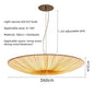 Nordic Wabi Sabi Cloth Ceiling Chandelier Lustre Restaurant Hanging Lamps
