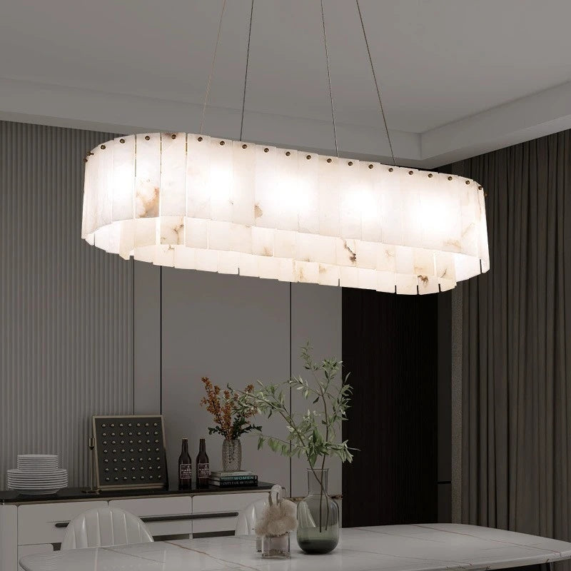 Rock Alabaster Chandelier 