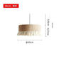 Wabi Sabi Style Retro Living Room Hemp Rope Pendant Light Bohemian Tassel Pendant Lamp