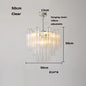Pink Clear Glass Tube French Design Led Chandelier Lighting Hanging Lamp Lustre Suspension Luminaire Lamp For Dinning Room Decor
