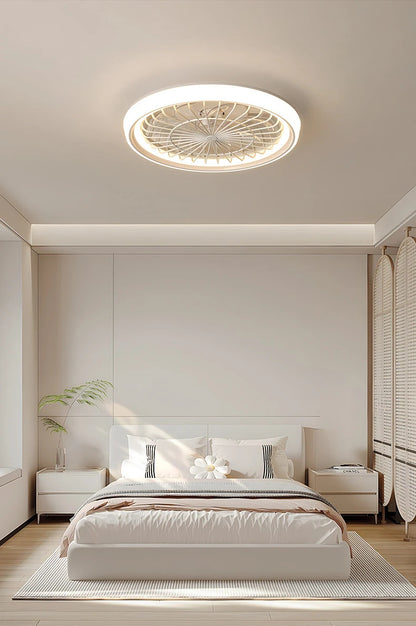 Minimalist Ceiling Fan Light Restaurant Full Spectrum Eye Protection Lamp