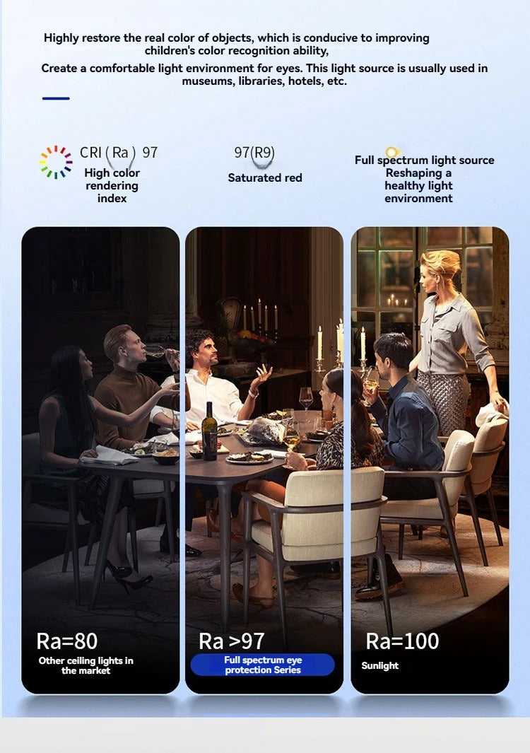 Modern Bladeless Ceiling Lamp Fan Living Room Silent Air Circulation Fan