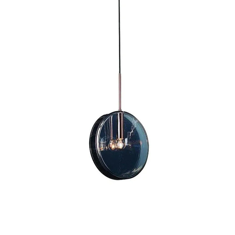 Modern blue pendant light Simple Nordic glass pendant light