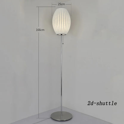 Nelson bubble table lamp wabi sabi white Silk floor light Danish designer Living Room Sofa Side Bedroom Bedside Led Standing Lam