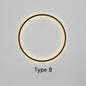 Nordic Minimalist Circle Background LED Wall Lamp Modern sofa background wall lights