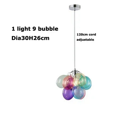 Gross glass bubble Pendant lamp bedroom kitchen island light