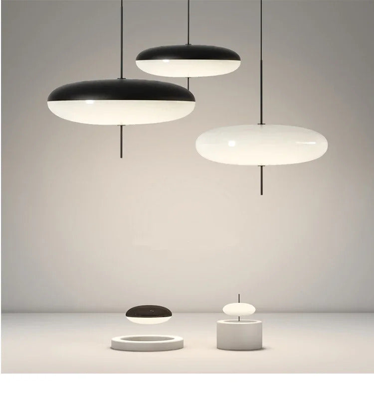 Nordic Creative Internet Celebrity Flying Saucer Art Chandelier Dining Table Simple Round Bar Lamps