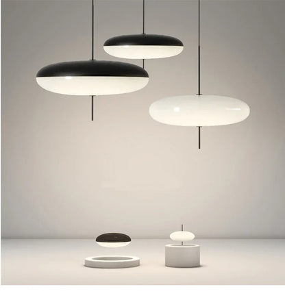 Nordic Creative Internet Celebrity Flying Saucer Art Chandelier Dining Table Simple Round Bar Lamps