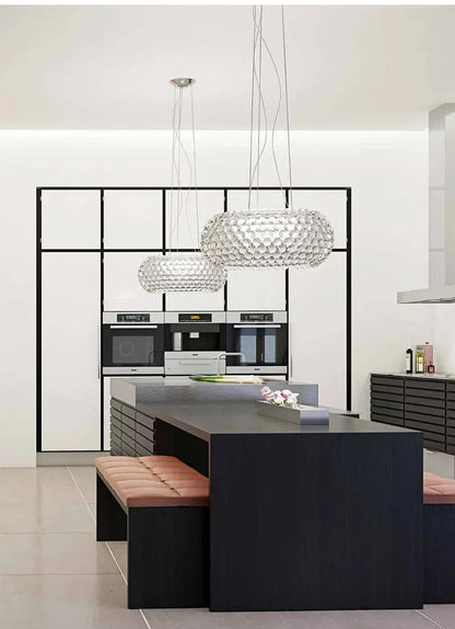 Nordic Foscarini Caboche LED Pendant Light Acrylic Ball Hanging Chandeliers Living Room Restaurant Decor Art Classical Luminaria