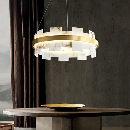 Alabaster Halo Chandelie