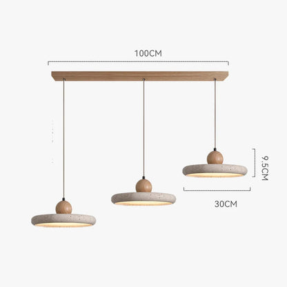 Natural Yellow Travertine Pendant Light Bedroom kitchen Light