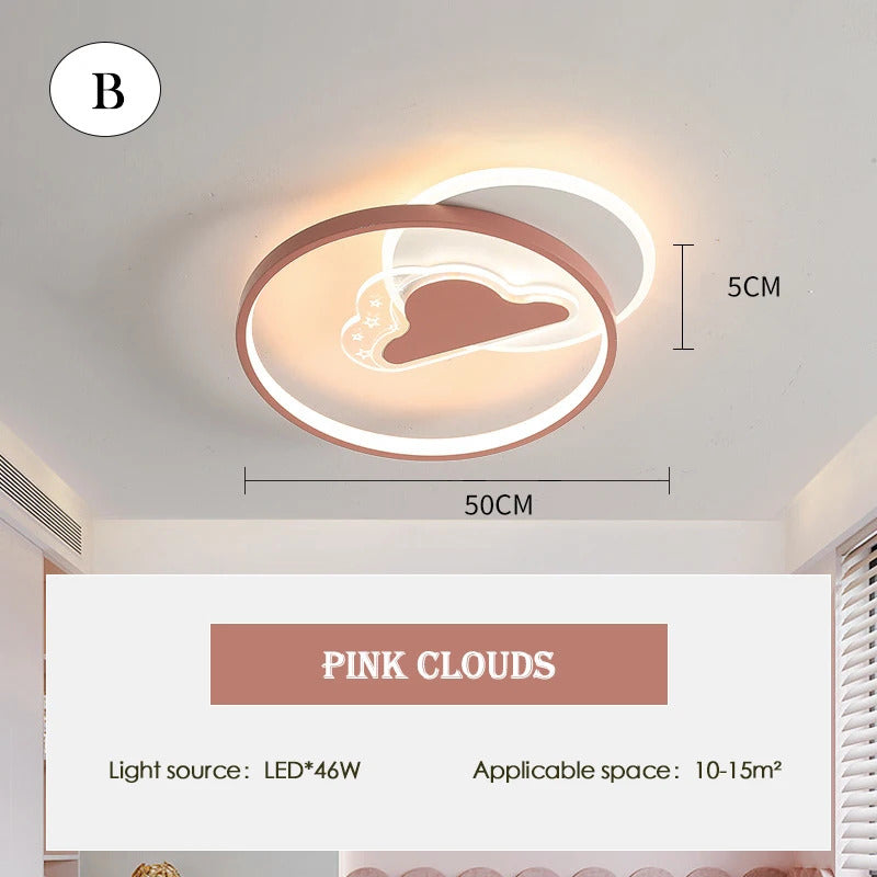 Children's Room Baby Room Ceiling Light LED Warm Boy Girl Bedroom Ceiling Lamps