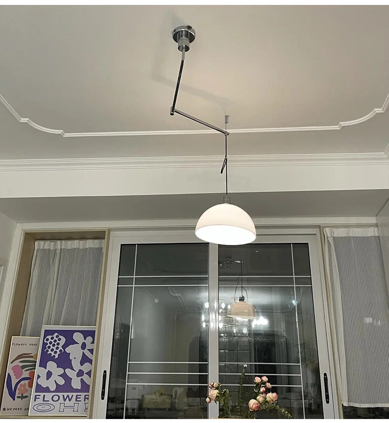 Bauhaus Telescoping Pendant Light Nordic Rocker Arm Movable swing hanging Lamps