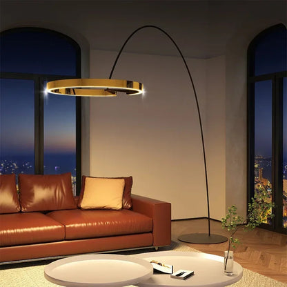 LED Designer Fishing Floor Lamp Room Luxury Designer Vertical Lamps