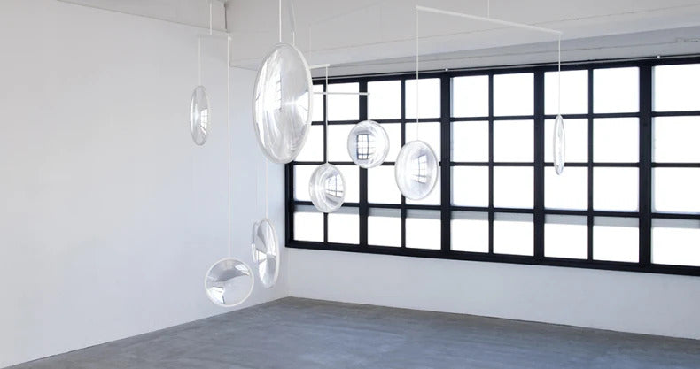 Yuji Okitsu Chandelier LED Round clear glass light replica designer furniture lighting lamp