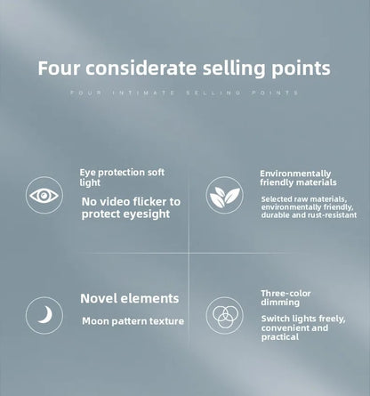 Lunar LED Ceiling Light Minimalist Bedroom Kitchen Balcony Decor Lighting Fixture