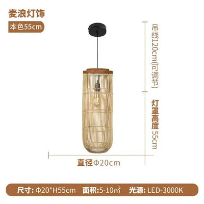 TUB pendant lamp Vitage rattan pendant light