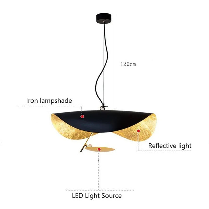 Catellani & Smith Lederam Manta Pendant Lamp Flying Saucer Hat industrial retro replica design lamp white black pendant light