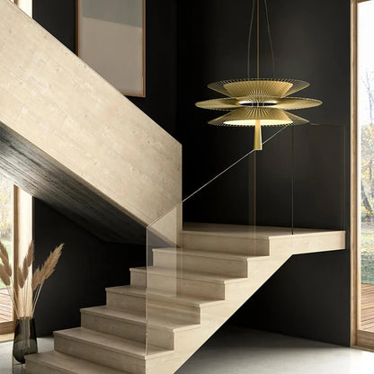 Vintage Gravity Origin Chandelier Luxury Metal lustre suspension black amd gold light for Living Dining Room kitchen island Lamp