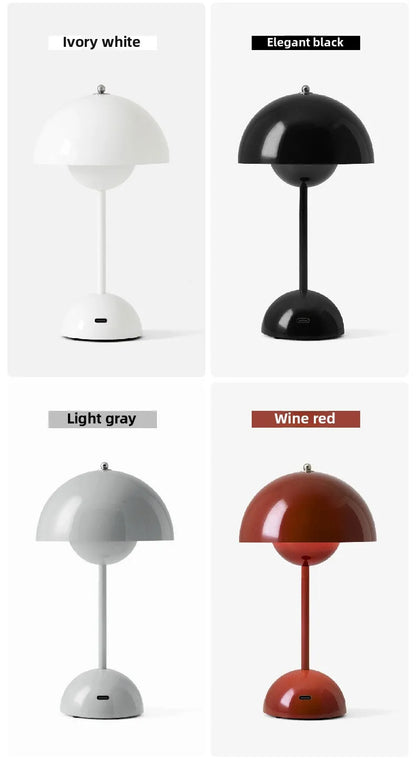 Danish Flower Bud Desk Lamp Nordic Modern Minimalist Bedroom Bedside Study Living Room Decoration LED Reading Table Light