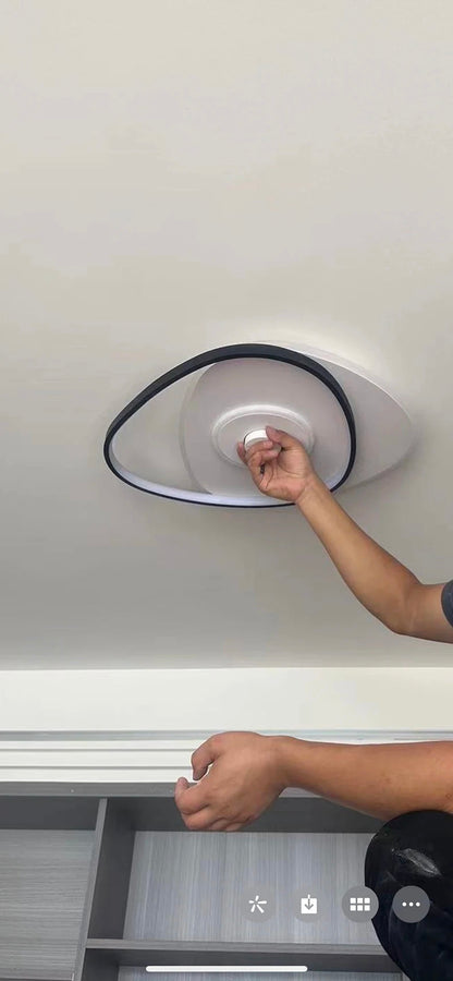 Electric Fan Light Modern LED Ceiling Lamp Living Room Light