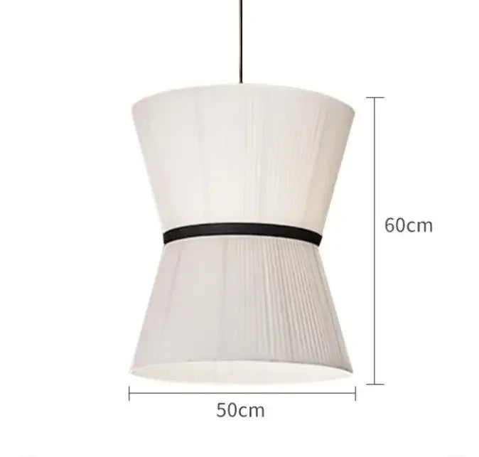 Wabi-sabi Style Pendant Lights Modern Fabric Pendant Lamp Minimalism Cloth Art Chandelier