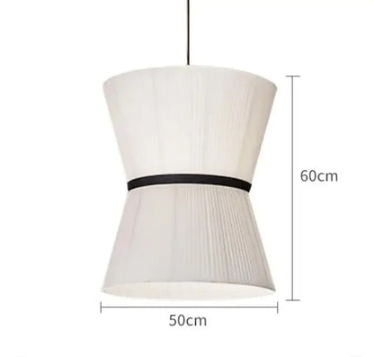 Wabi-sabi Style Pendant Lights Modern Fabric Pendant Lamp Minimalism Cloth Art Chandelier