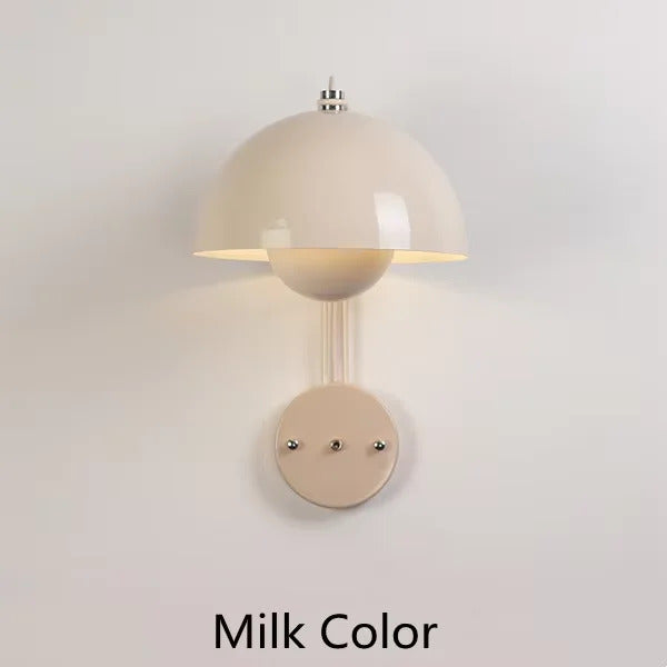 Nordic colorful Bud Wall Lamps Mushroom cute wall sconce bedside night light