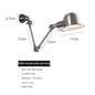 Bauhaus vintage silver wall lamp American Industrial Minimalist Adjustable wall lighting