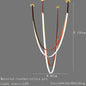 Nordic Leather Chandelier Designer Belt Pendant lamp for Living room Villa Hotel Duplex Building LED Staircase Hanging lamp