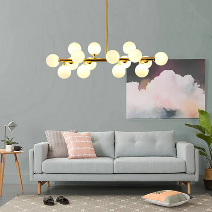 Nordic Round chandelier Glass Ball Chandeliers Living room ring scandinavian lamp fixtures