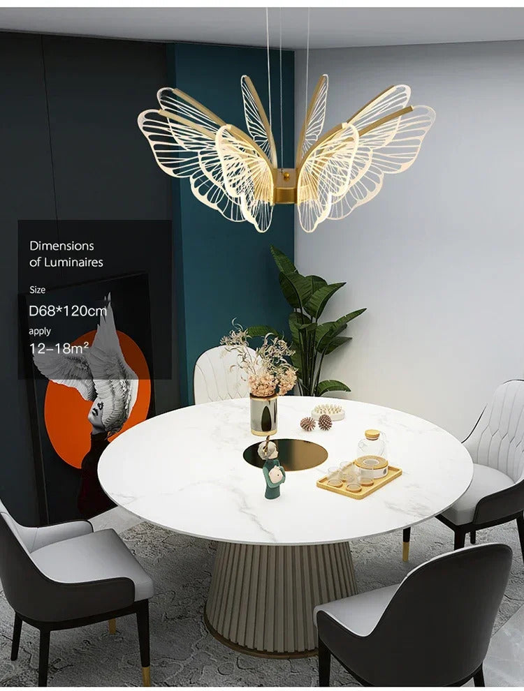 Butterfly Chandelier Bedroom kitchen island chandelier